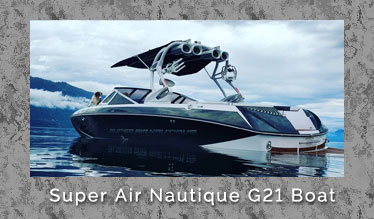 Nautique Super Air Wakeboard Boat for Wakesurfing, Wakeboarding, Waterskiing and Scenic Tours