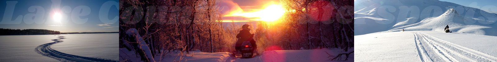 Photos of snowmobile tours and rentals